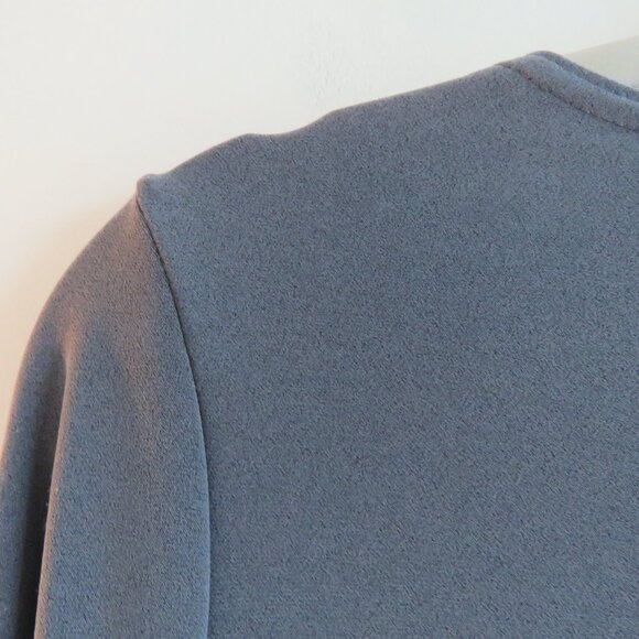 SYMPLI Trapeze Tunic 3/4 Sleeve Stretch Lagenlook in Melange Gunmetal US 4 NWT - Picture 11 of 14